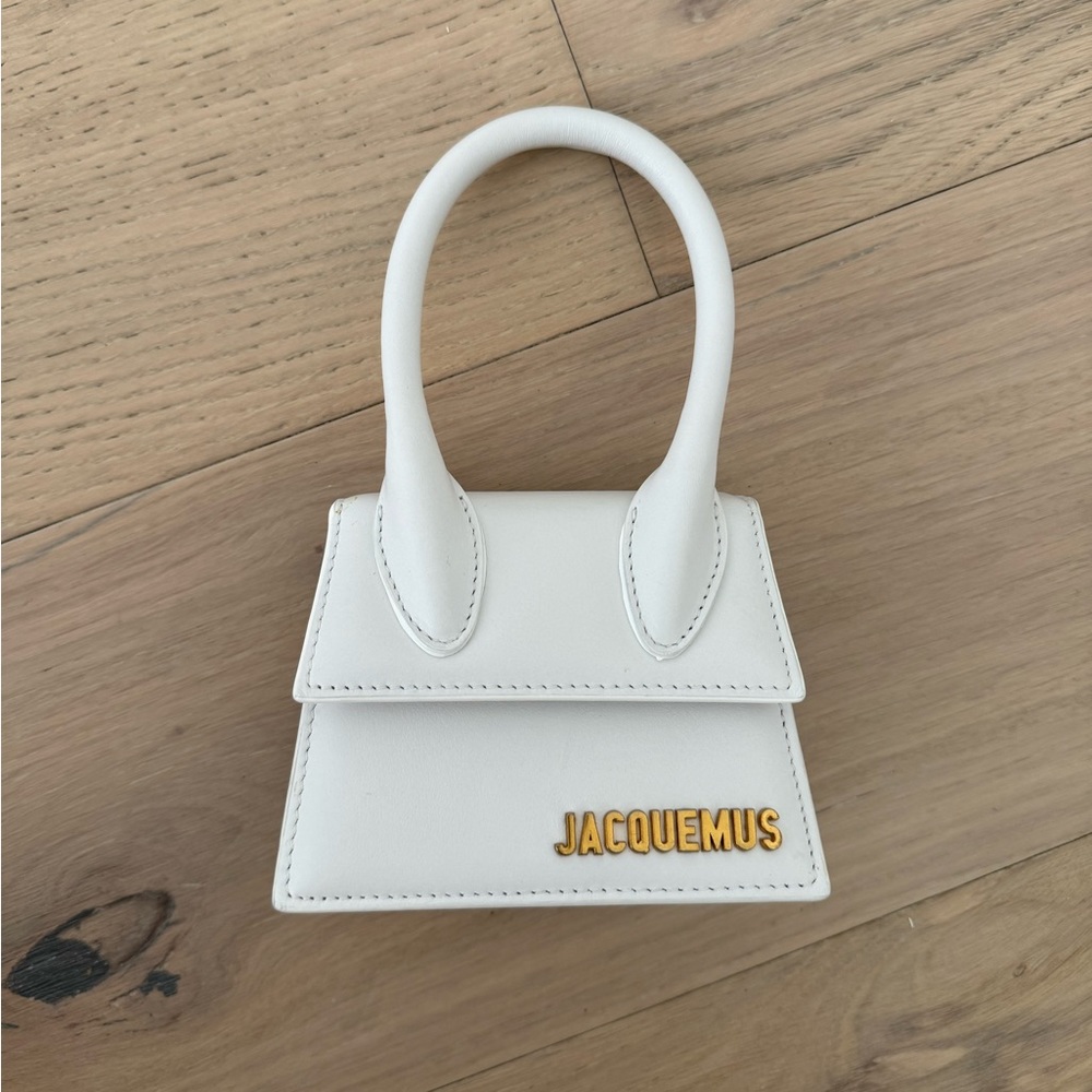 Pristine ⭐️ JACQUEMUS Le Chiquito Mini Crossbody White Leather Bag - Picture 2 of 16